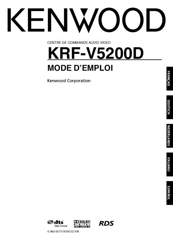 Guide utilisation KENWOOD KRF-5200D  de la marque KENWOOD