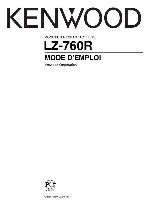 Guide utilisation KENWOOD LZ-760R  de la marque KENWOOD