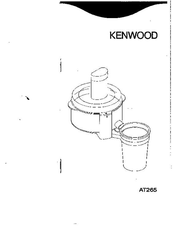 Guide utilisation KENWOOD PROSPERO AT265  de la marque KENWOOD