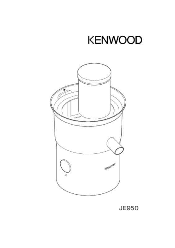 Guide utilisation KENWOOD JE950  de la marque KENWOOD