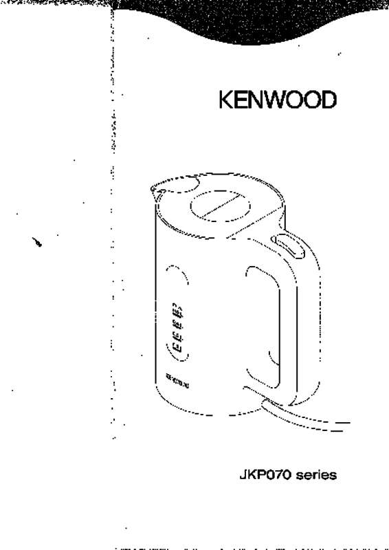 Guide utilisation KENWOOD JKP070  de la marque KENWOOD