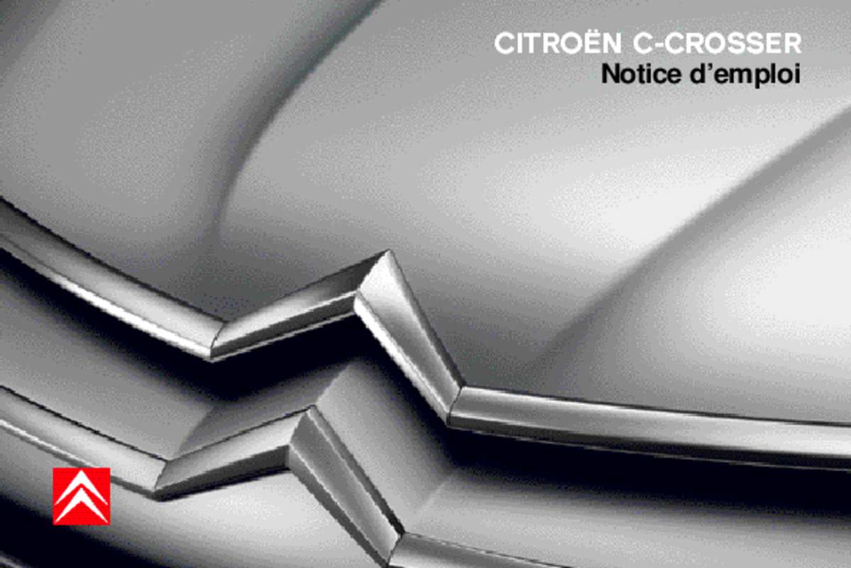 Guide utilisation CITROEN C-CROSSER 2008  de la marque CITROEN