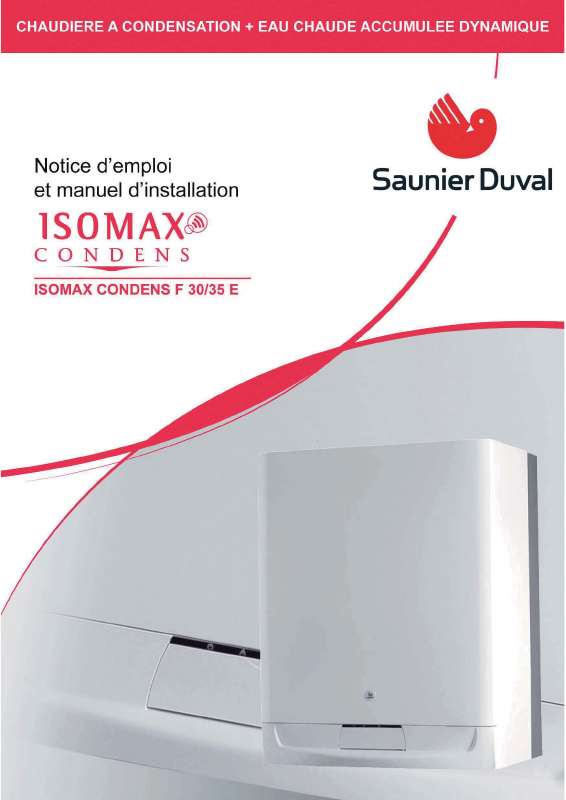 Guide utilisation SAUNIER DUVAL ISOMAX CONDENS F 30  de la marque SAUNIER DUVAL
