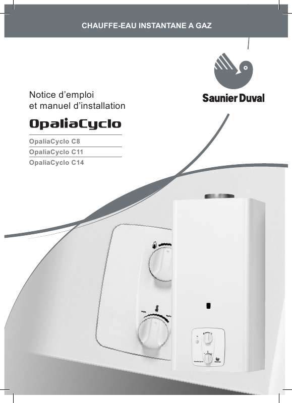 Guide utilisation SAUNIER DUVAL OPALIACYCLO C11  de la marque SAUNIER DUVAL