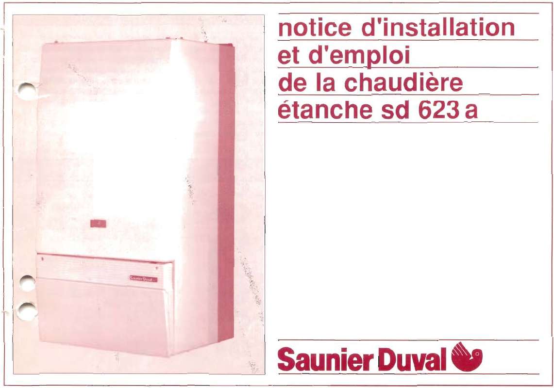 Guide utilisation SAUNIER DUVAL SD 623 A  de la marque SAUNIER DUVAL
