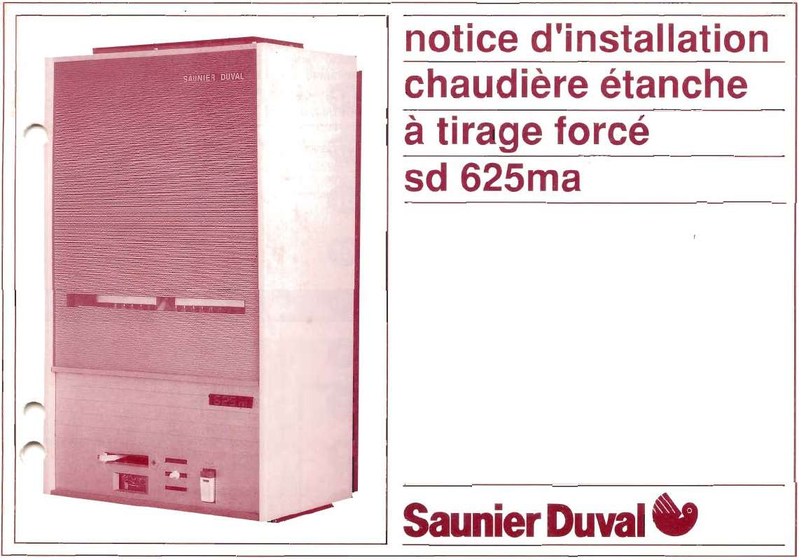 Guide utilisation SAUNIER DUVAL SD 625MA  de la marque SAUNIER DUVAL