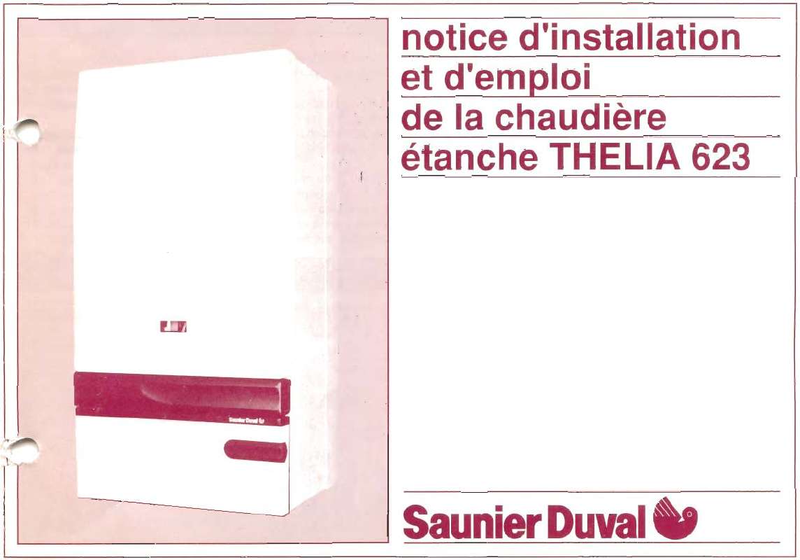Guide utilisation SAUNIER DUVAL THELIA 623  de la marque SAUNIER DUVAL