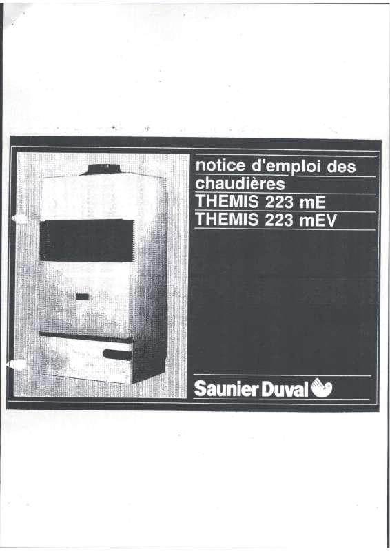 Guide utilisation SAUNIER DUVAL THEMIS 223 ME  de la marque SAUNIER DUVAL