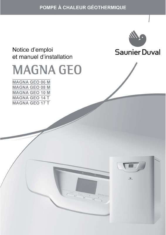 Guide utilisation SAUNIER DUVAL MAGNA GEO 06 M  de la marque SAUNIER DUVAL