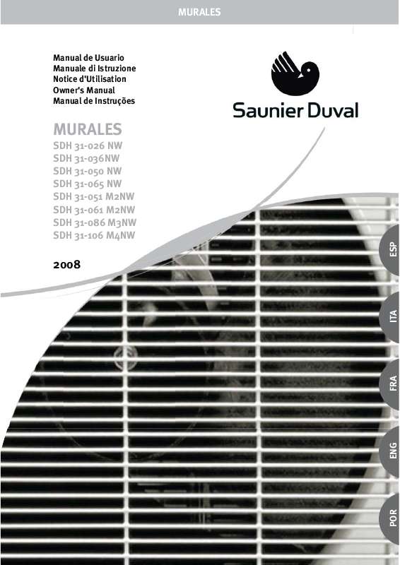 Guide utilisation SAUNIER DUVAL SDH 31-051 M2NW  de la marque SAUNIER DUVAL