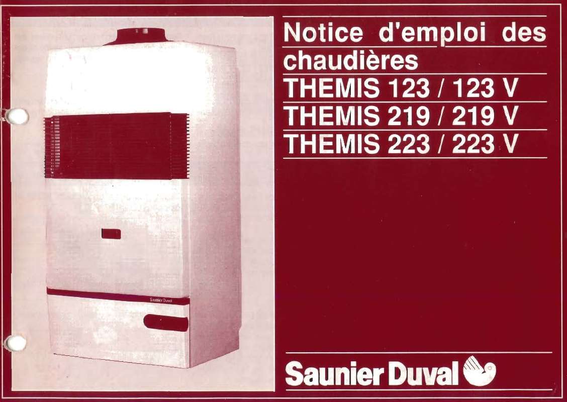 Guide utilisation SAUNIER DUVAL THEMIS 219 V  de la marque SAUNIER DUVAL