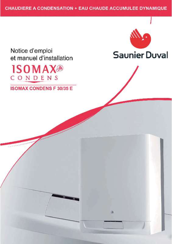 Guide utilisation SAUNIER DUVAL ISOMAX CONDENS F 30 E  de la marque SAUNIER DUVAL