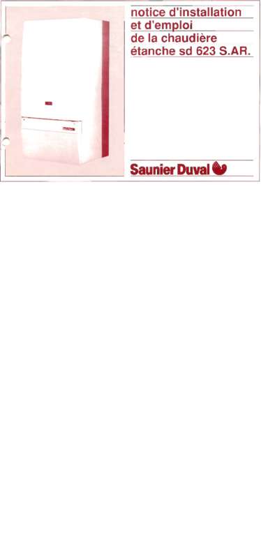 Guide utilisation SAUNIER DUVAL SD 623 SAR  de la marque SAUNIER DUVAL