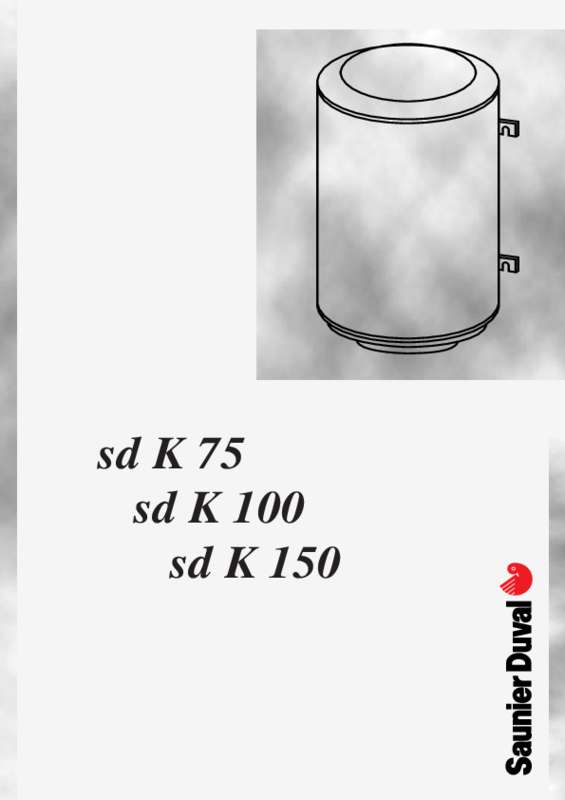 Guide utilisation SAUNIER DUVAL SD K 100  de la marque SAUNIER DUVAL