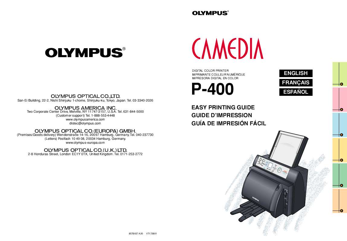 Guide utilisation OLYMPUS P-400  de la marque OLYMPUS