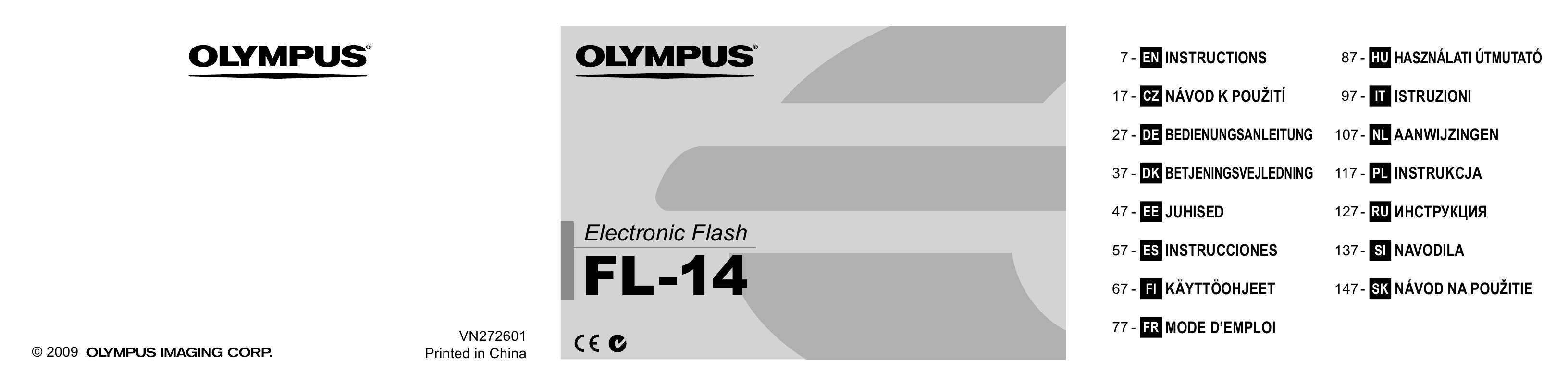 Guide utilisation OLYMPUS FL-14  de la marque OLYMPUS
