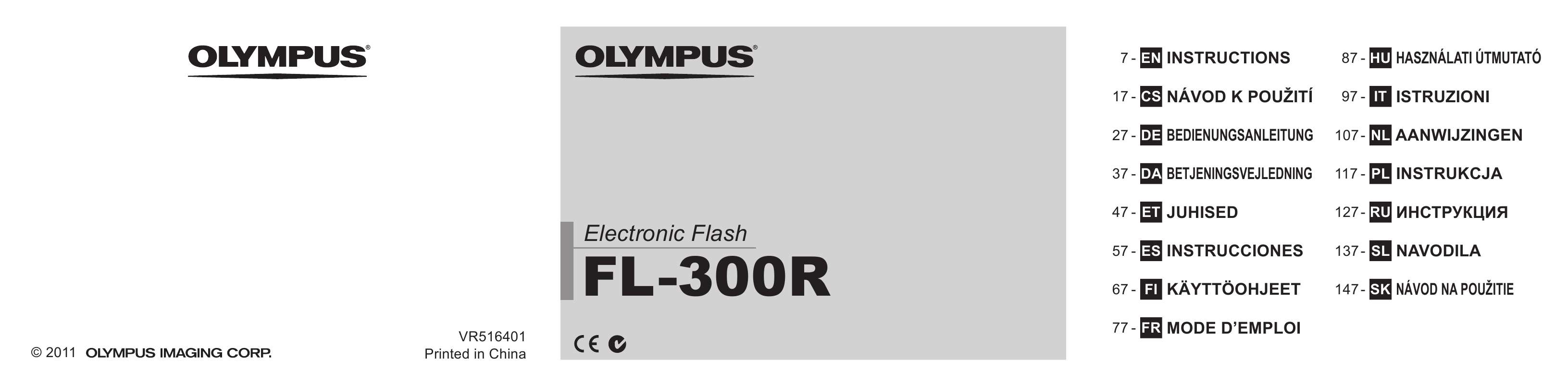 Guide utilisation OLYMPUS FL-300R  de la marque OLYMPUS