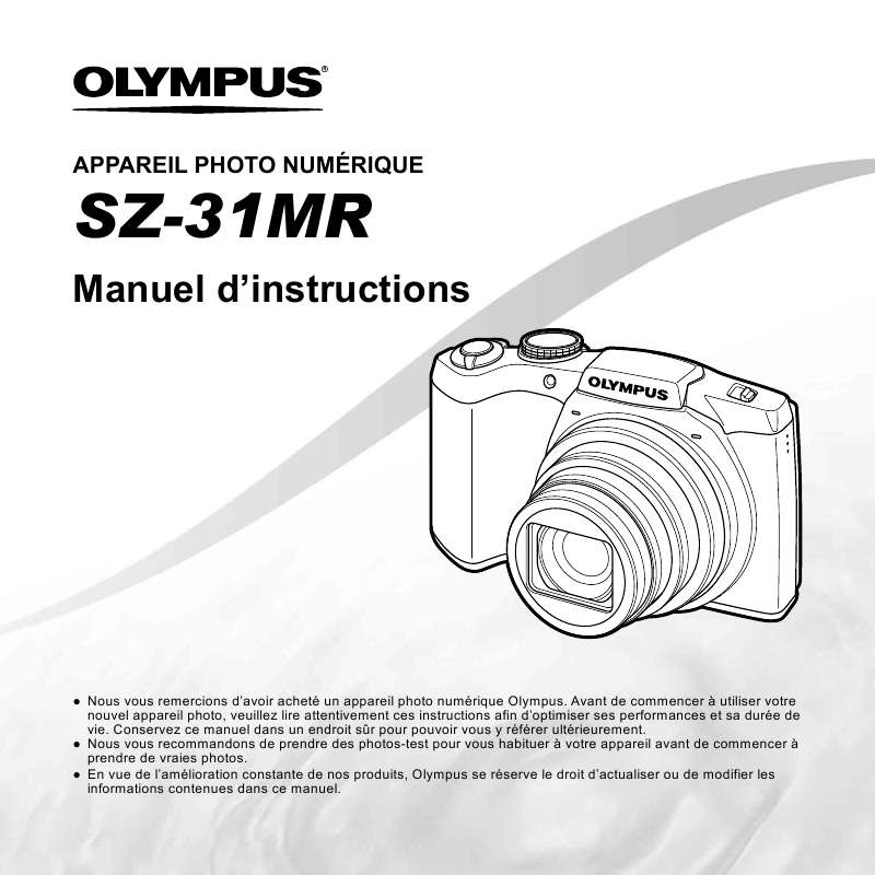 Guide utilisation OLYMPUS SZ-31MR  de la marque OLYMPUS