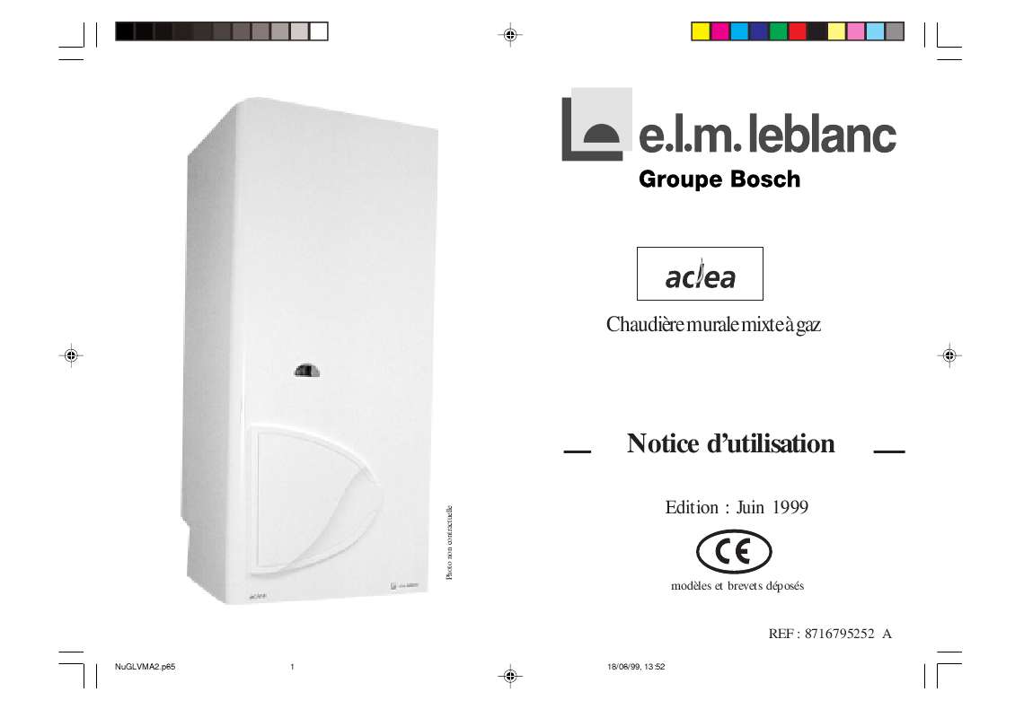 Guide utilisation ELM LEBLANC ACLEA  de la marque ELM LEBLANC
