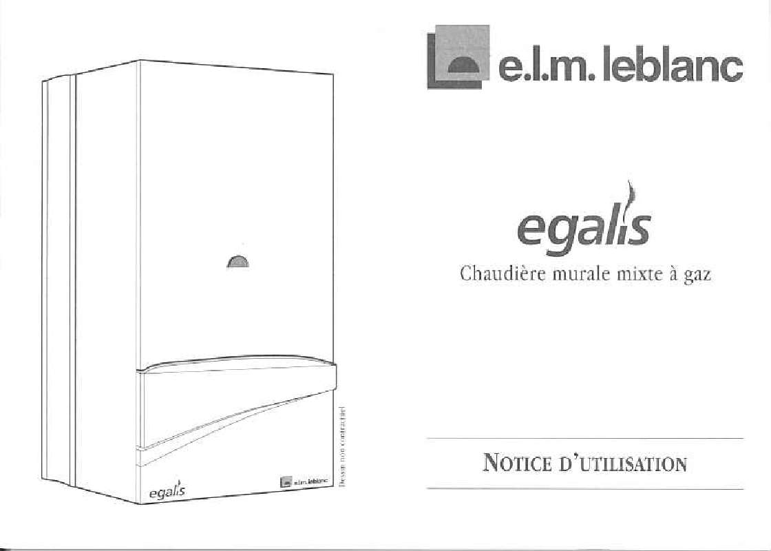 Guide utilisation ELM LEBLANC EGALIS  de la marque ELM LEBLANC