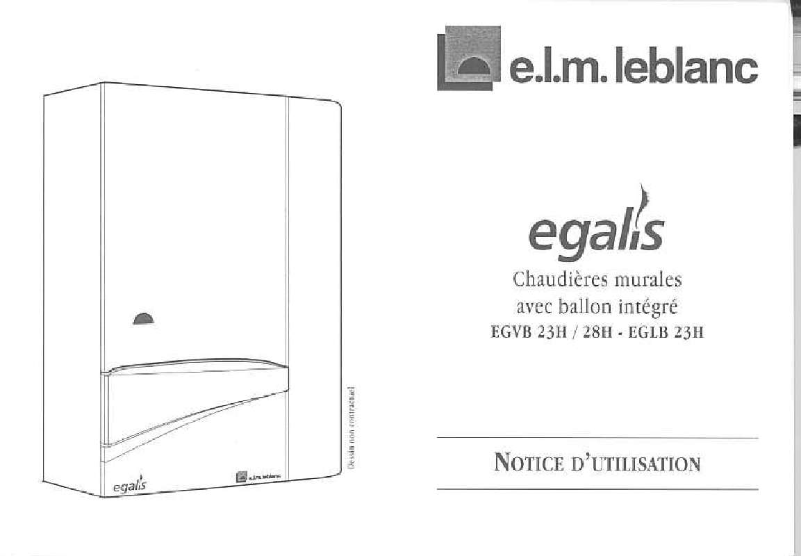 Guide utilisation ELM LEBLANC EGVB 23H  de la marque ELM LEBLANC