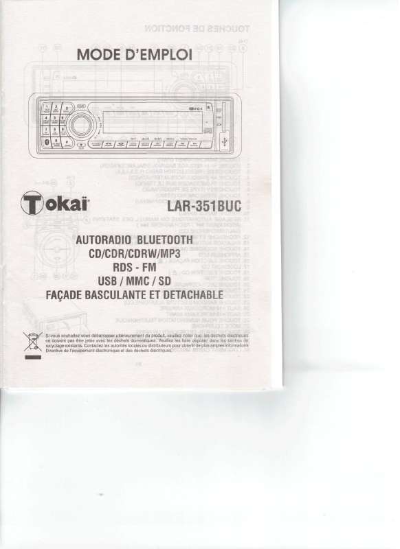 Guide utilisation TOKAI LAR-351BUC  de la marque TOKAI