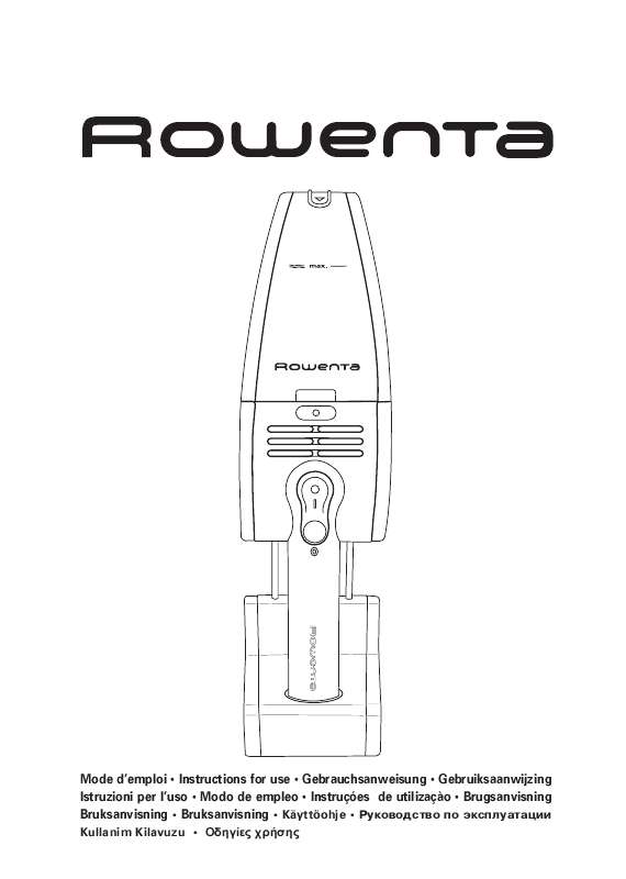 Guide utilisation ROWENTA AC 350 CLEANETTE de la marque ROWENTA