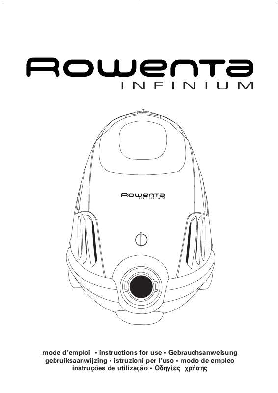 Guide utilisation  ROWENTA ASPIRATEUR INFINIUM  de la marque ROWENTA