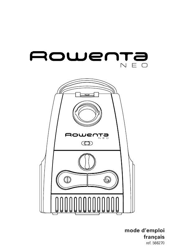 Guide utilisation  ROWENTA ASPIRATEUR NEO  de la marque ROWENTA