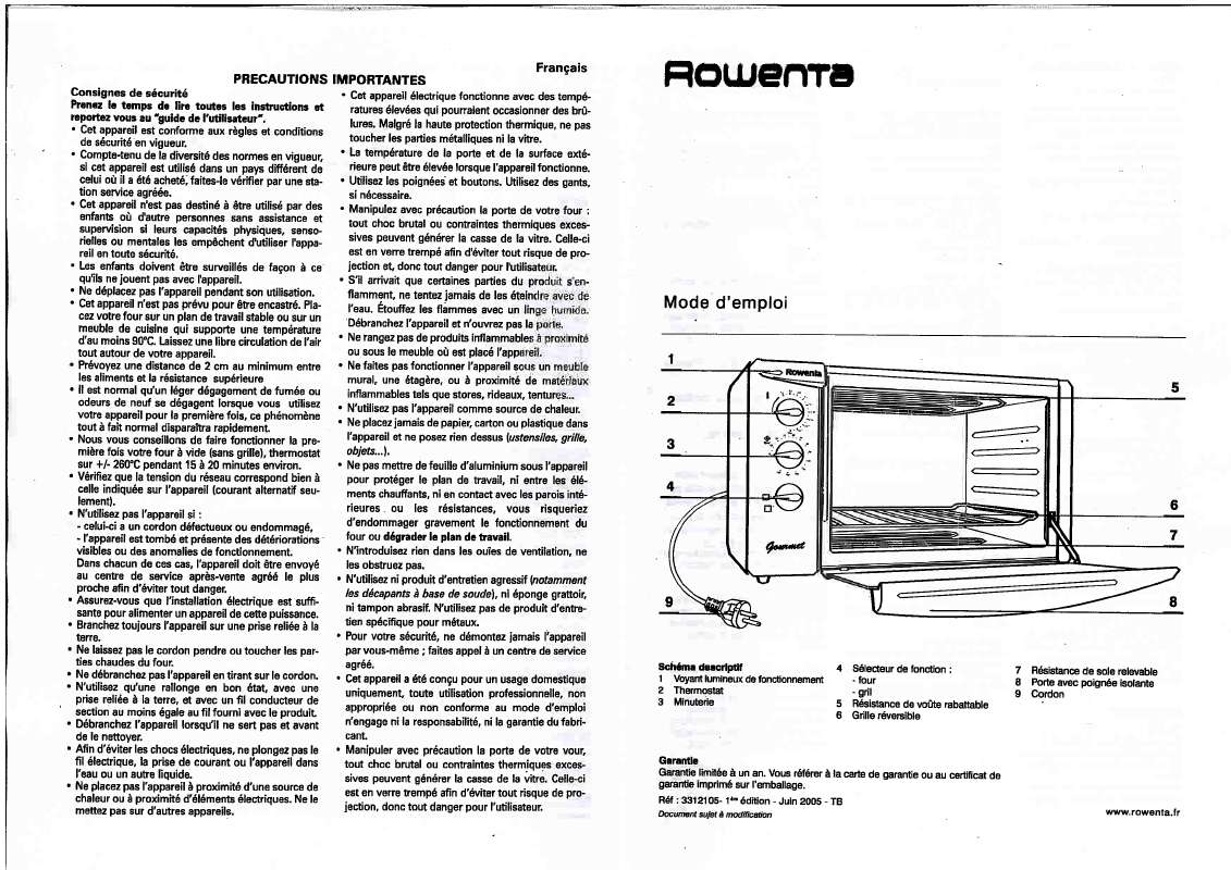 Guide utilisation ROWENTA FC 276 de la marque ROWENTA