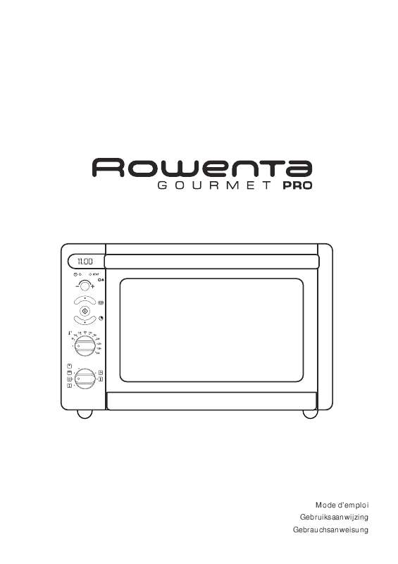 Guide utilisation  ROWENTA OR 9020 GOURMET PRO  de la marque ROWENTA
