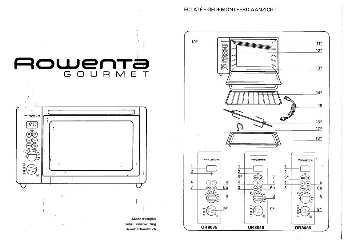Guide utilisation ROWENTA RU 08 VORACE de la marque ROWENTA
