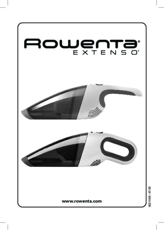 Guide utilisation ROWENTA AC4461 CLEANETTE EXTENSO 4.8V  de la marque ROWENTA