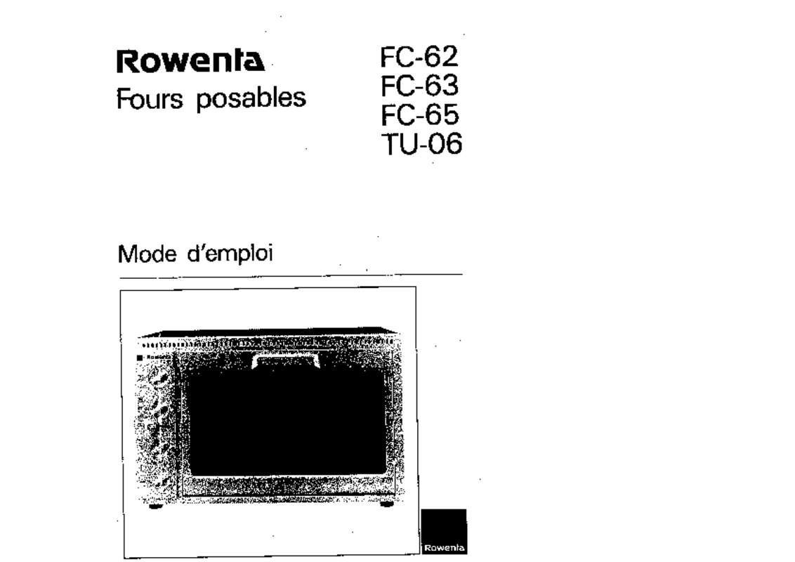 Guide utilisation ROWENTA FC65 de la marque ROWENTA