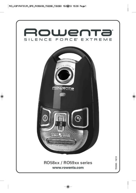 Guide utilisation ROWENTA SILENCE FORCE EXTREME RO5913EA de la marque ROWENTA