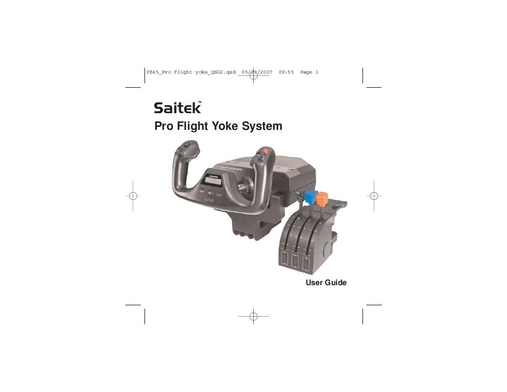 Guide utilisation SAITEK PRO FLIGHT YOKE SYSTEM  de la marque SAITEK