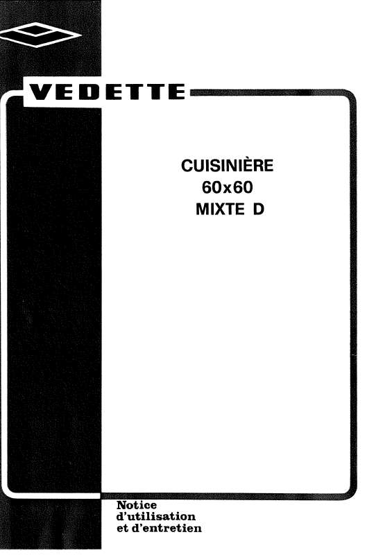 Guide utilisation VEDETTE D6053  de la marque VEDETTE