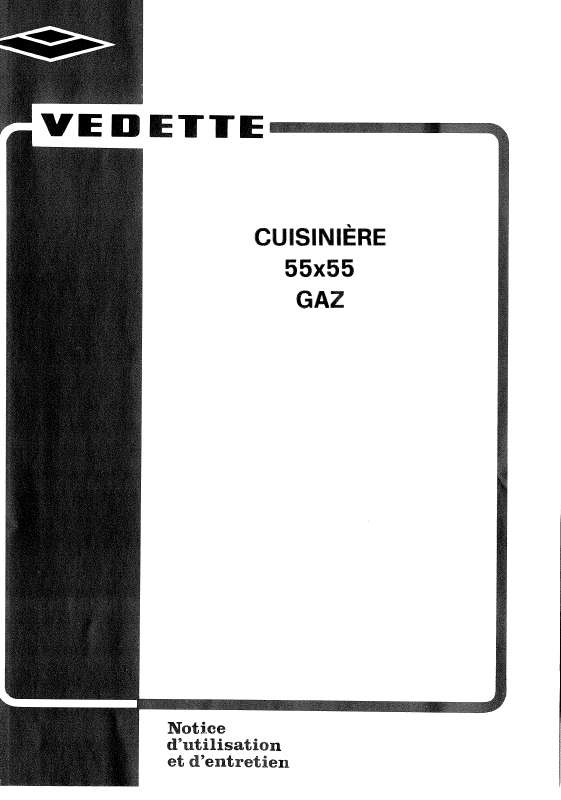 Guide utilisation VEDETTE G553IF  de la marque VEDETTE