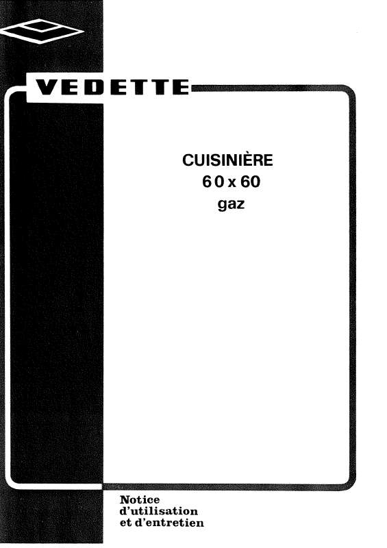 Guide utilisation VEDETTE G6051  de la marque VEDETTE