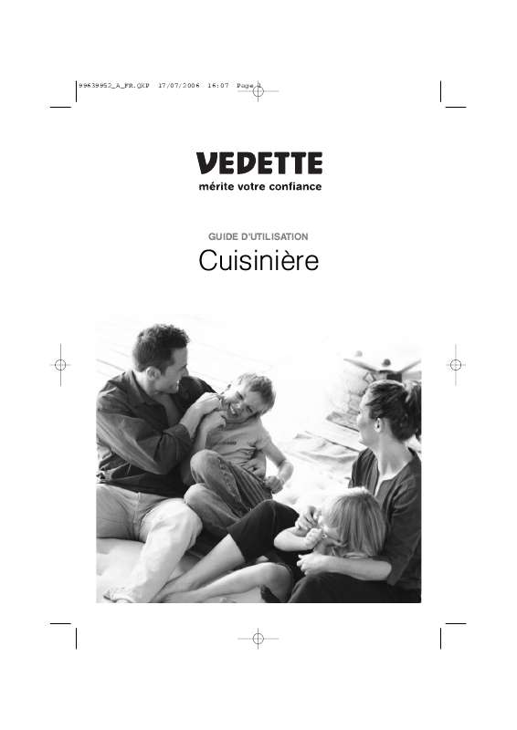 Guide utilisation VEDETTE VGE64B  de la marque VEDETTE