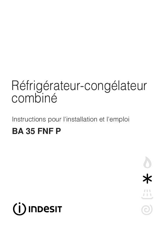 Guide utilisation  INDESIT BA 35 FNF P  de la marque INDESIT