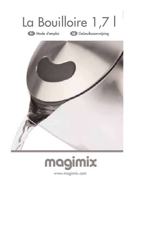 Guide utilisation MAGIMIX BOUILLOIRE SANS FIL 1 7L  de la marque MAGIMIX