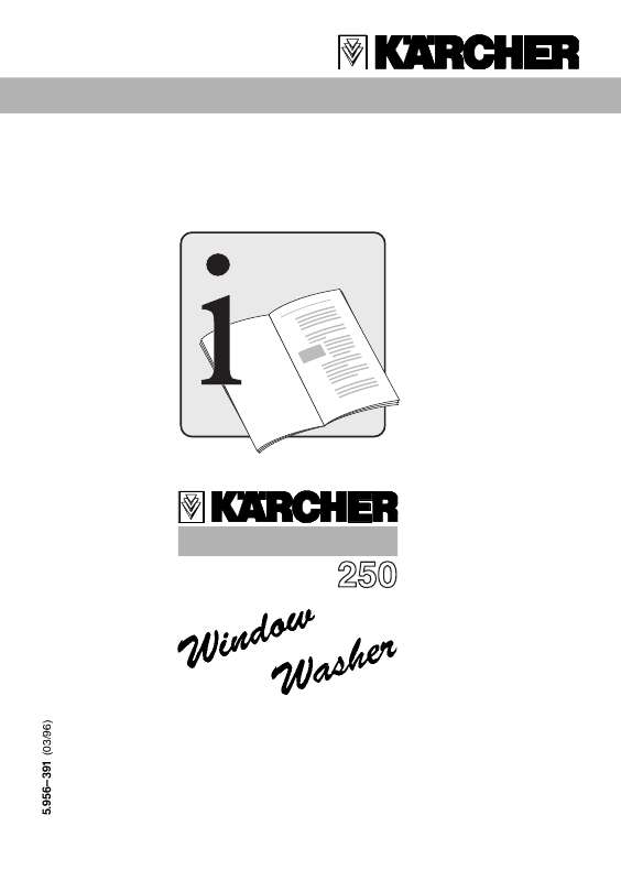 Guide utilisation  KARCHER 250  de la marque KARCHER
