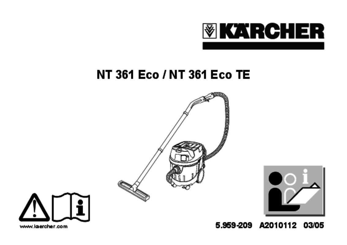 Guide utilisation  KARCHER NT 361 ECO  de la marque KARCHER