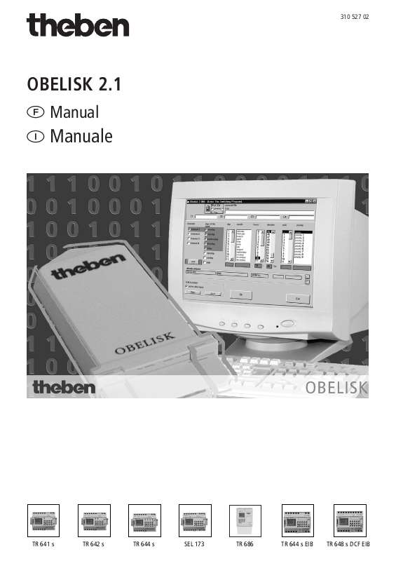 Guide utilisation  THEBEN OBELISK 2.1  de la marque THEBEN