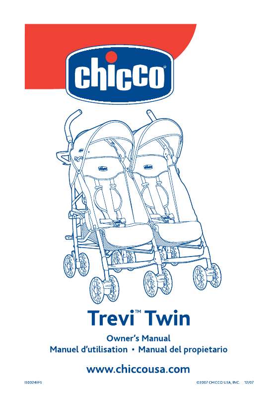 Guide utilisation  CHICCO TREVI TWIN  de la marque CHICCO