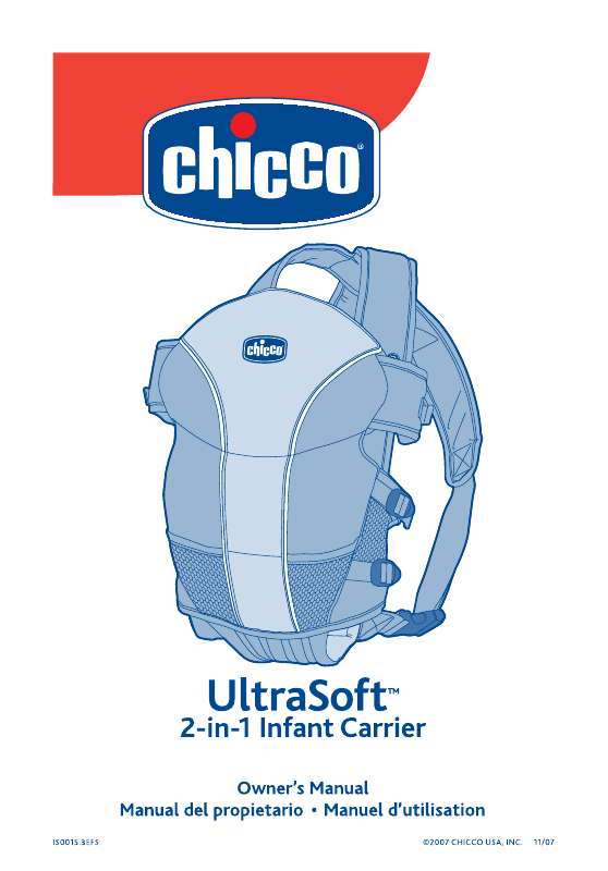 Guide utilisation  CHICCO ULTRASOFT  de la marque CHICCO