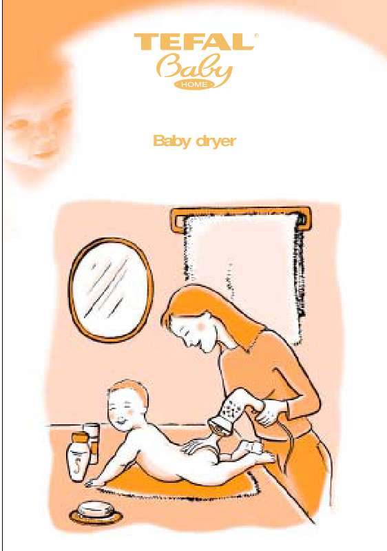 Guide utilisation  TEFAL BABY DRYER  de la marque TEFAL