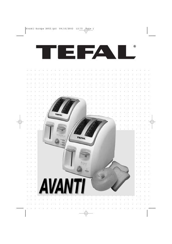 Guide utilisation  TEFAL AVANTI  de la marque TEFAL