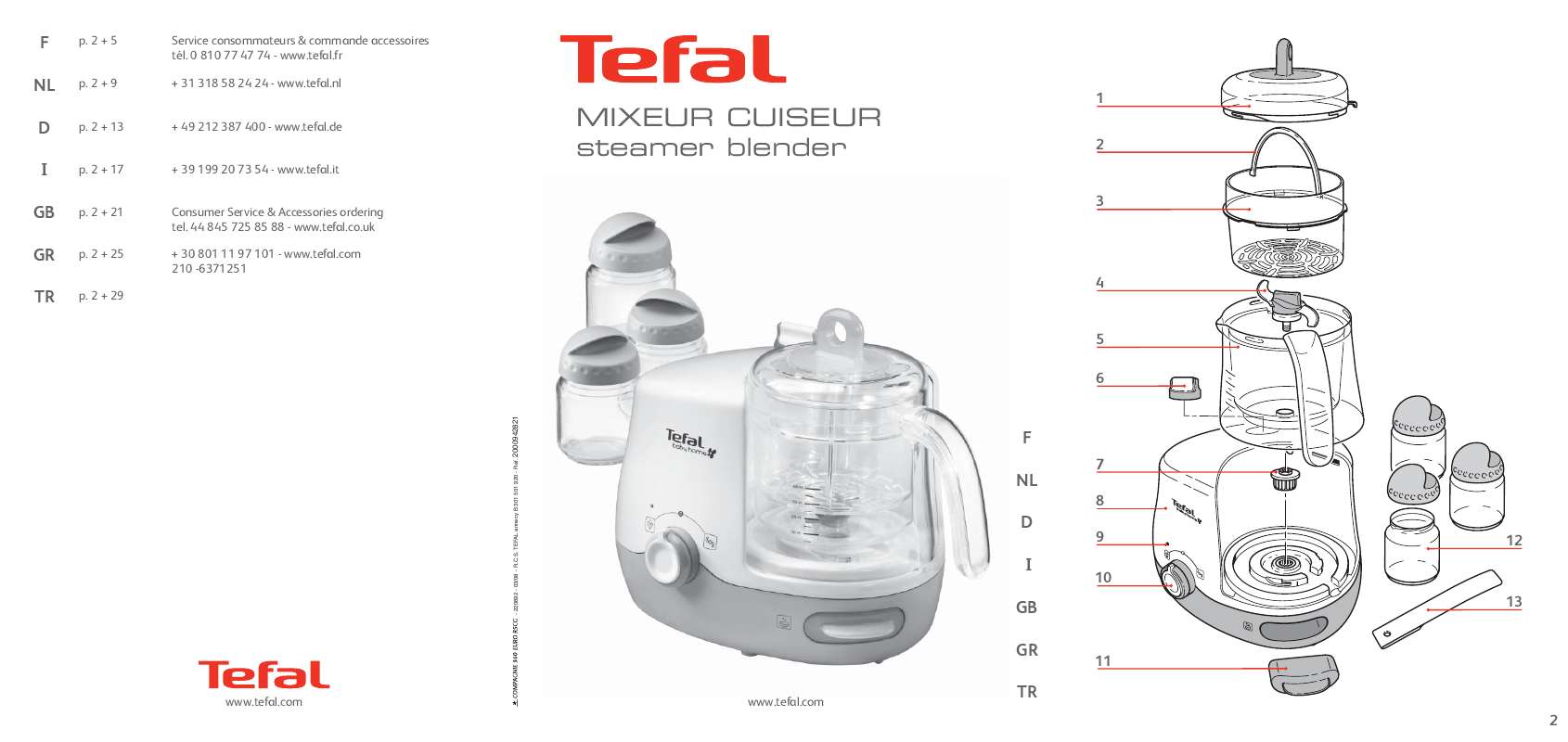 Guide utilisation  TEFAL BH7401  de la marque TEFAL